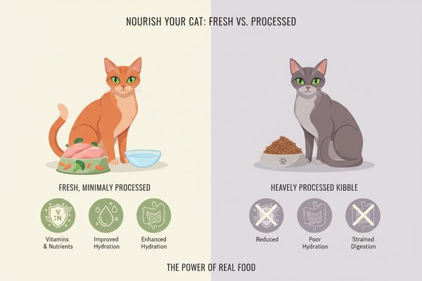 Why Cats Thrive on Fresh, Minimally Processed Food